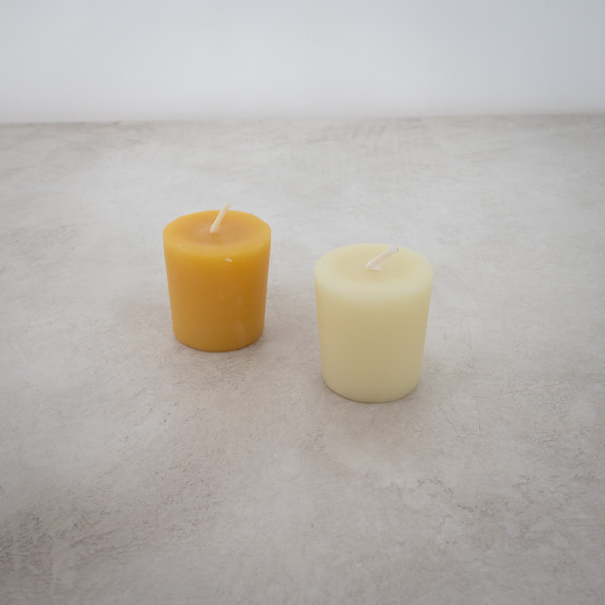 Bluecorn 100% Pure Beeswax Votive Candle – Available in Raw or Ivory - Homekeep Studio