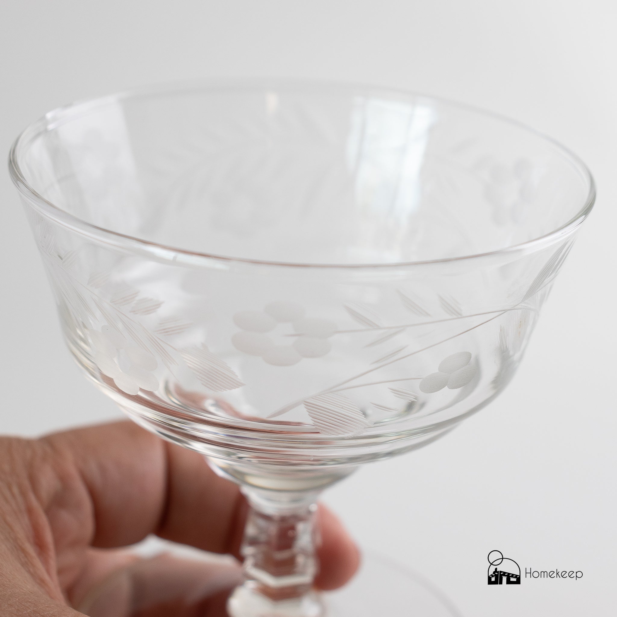 Footed Glass Dessert Dishes - Homekeep Studio