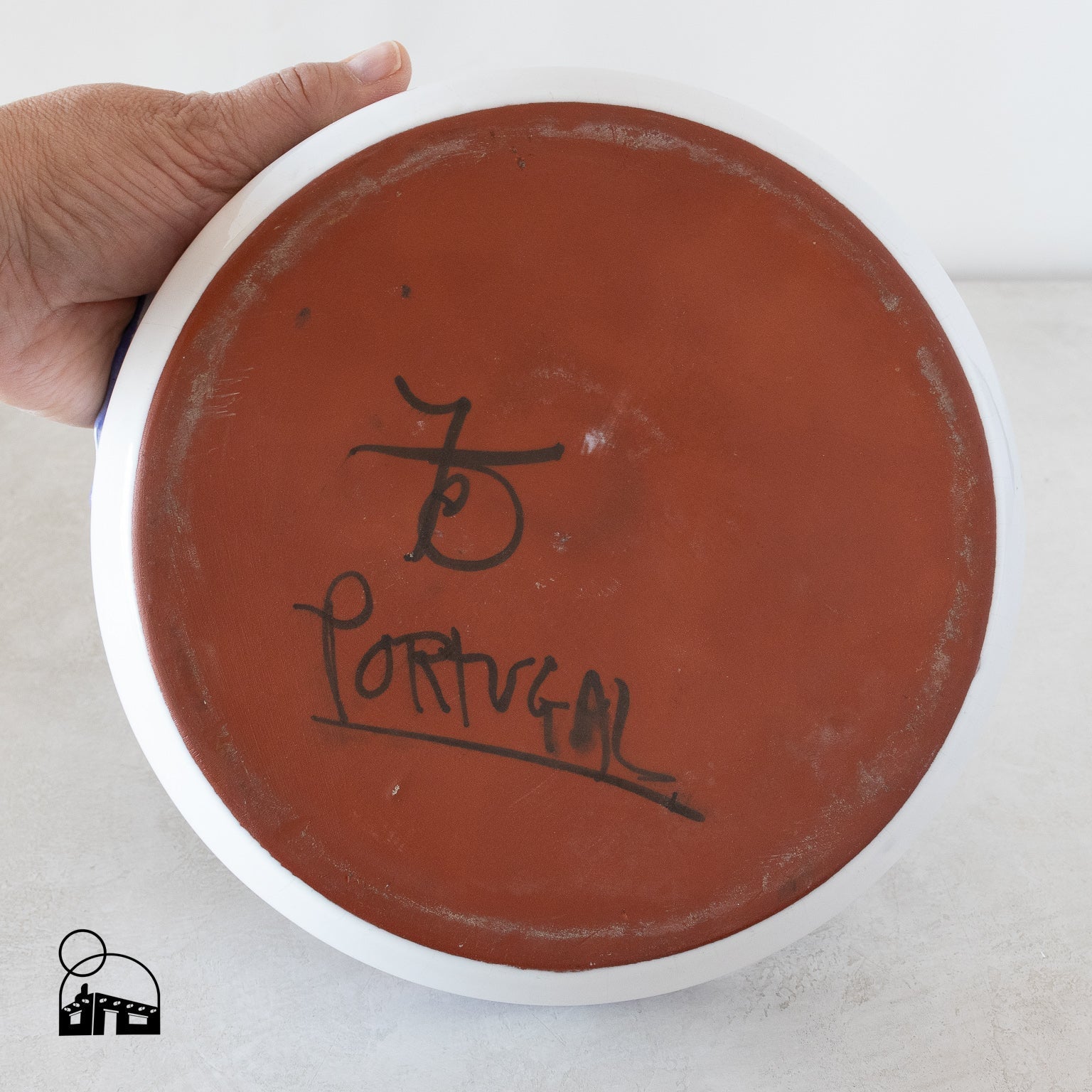 Hand - Painted Portuguese Ceramic Dish - Homekeep Studio