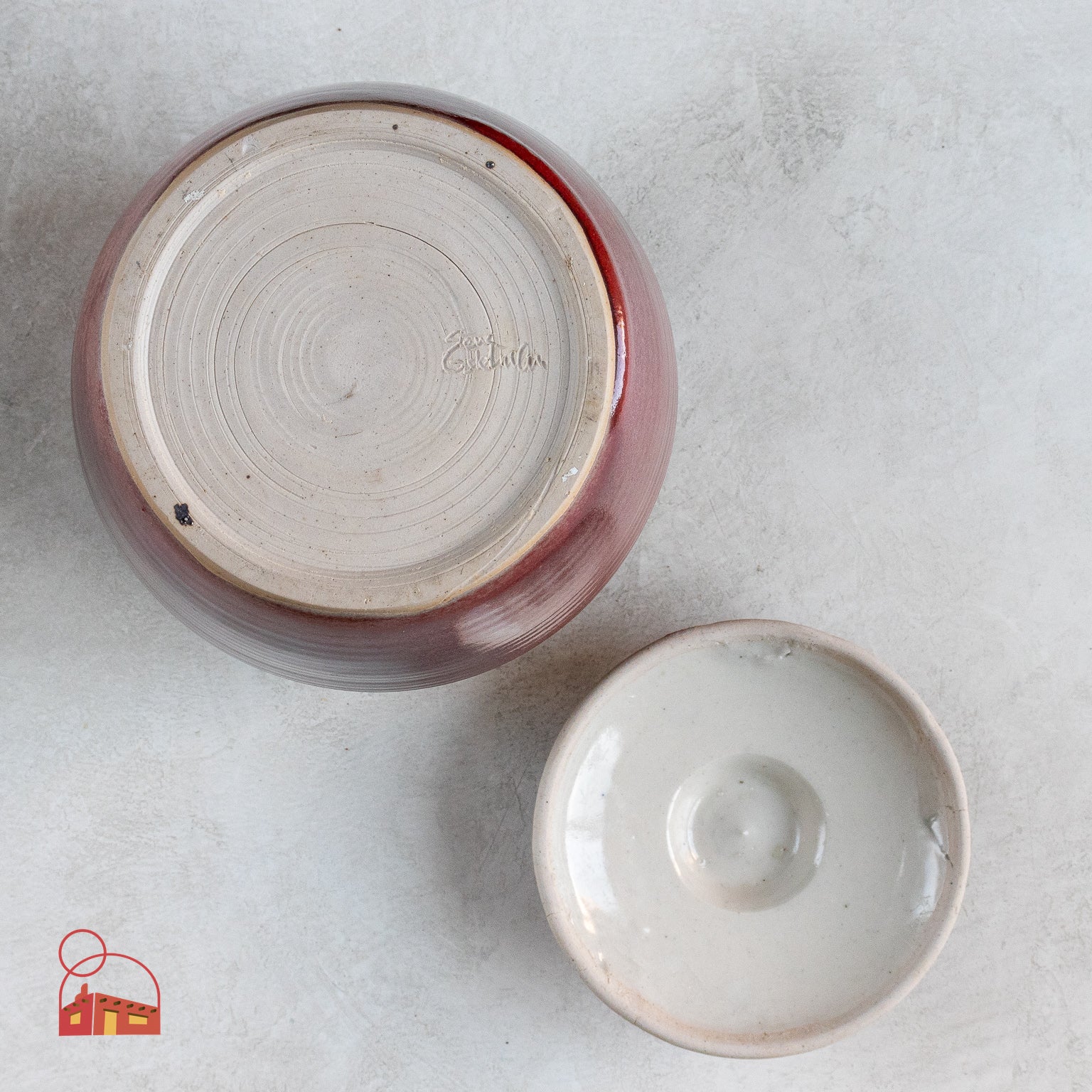 Handmade Ceramic Lidded Jar - Homekeep Studio