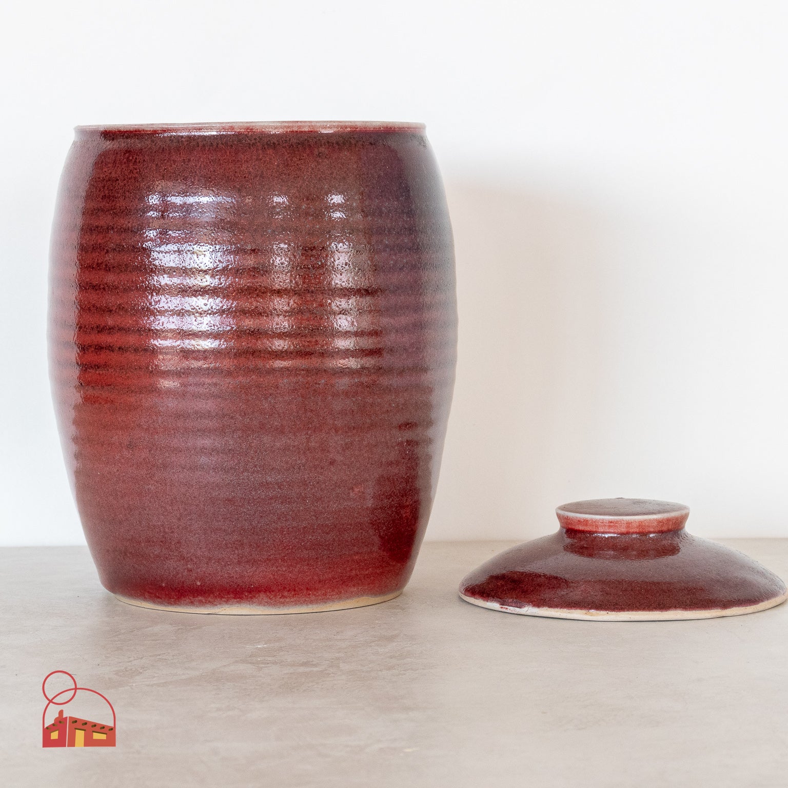 Handmade Ceramic Lidded Jar - Homekeep Studio