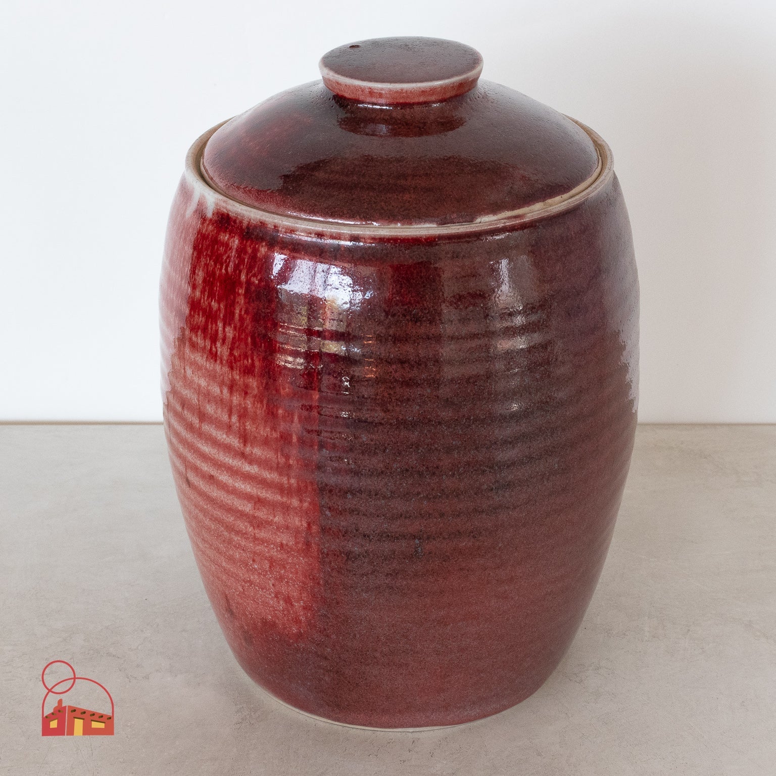 Handmade Ceramic Lidded Jar - Homekeep Studio