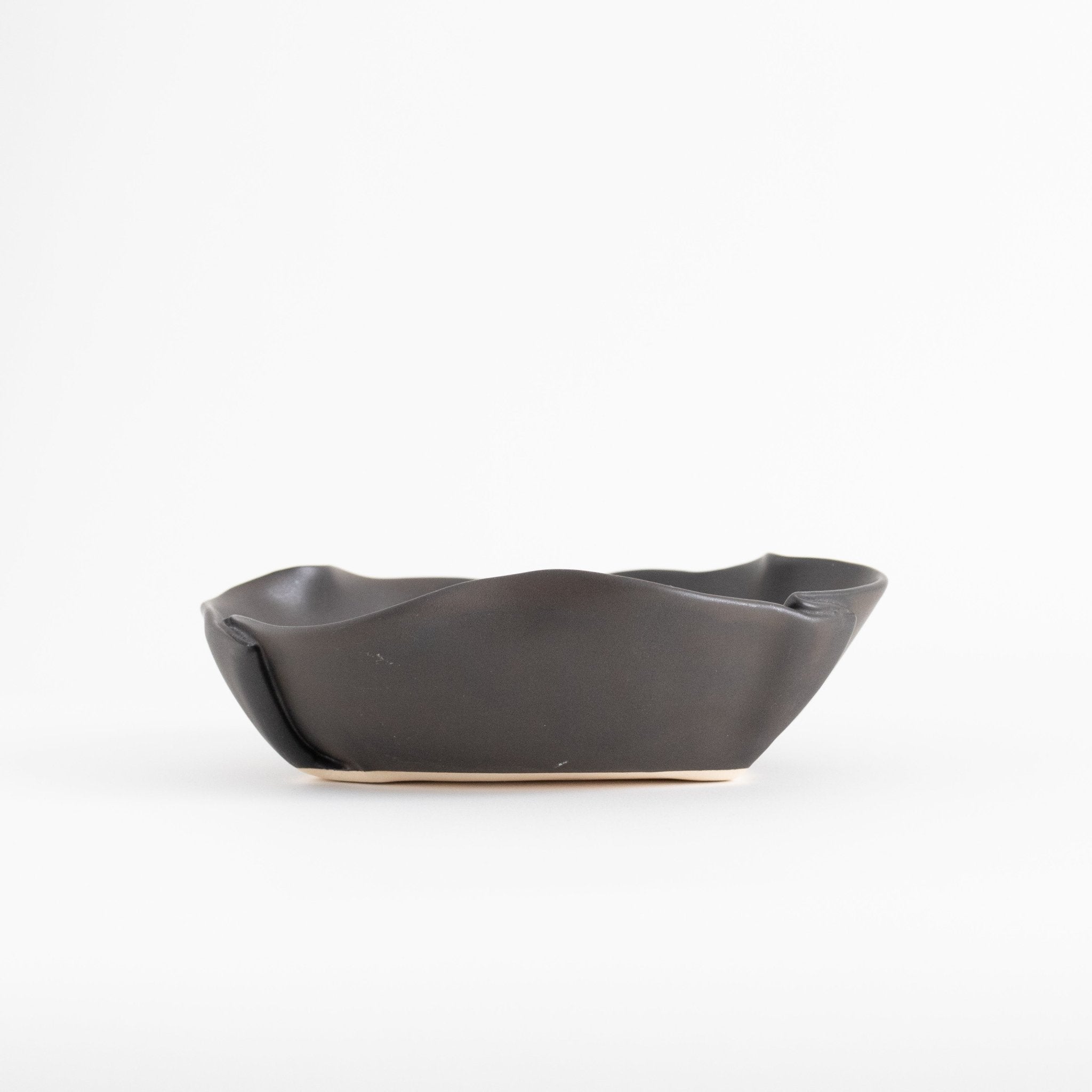 Handmade Charcoal - Glazed Ceramic Dish - Homekeep Studio