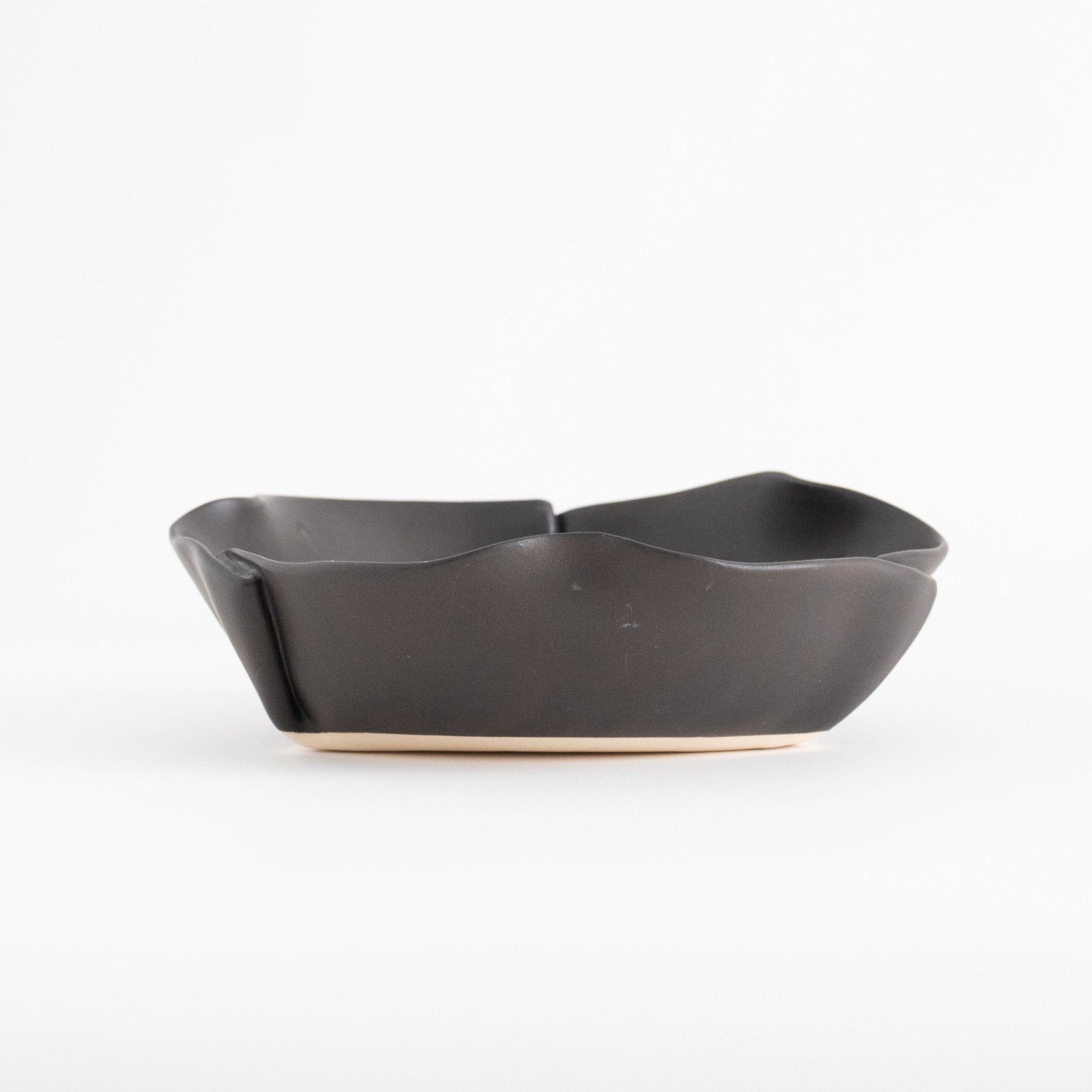 Handmade Charcoal - Glazed Ceramic Dish - Homekeep Studio