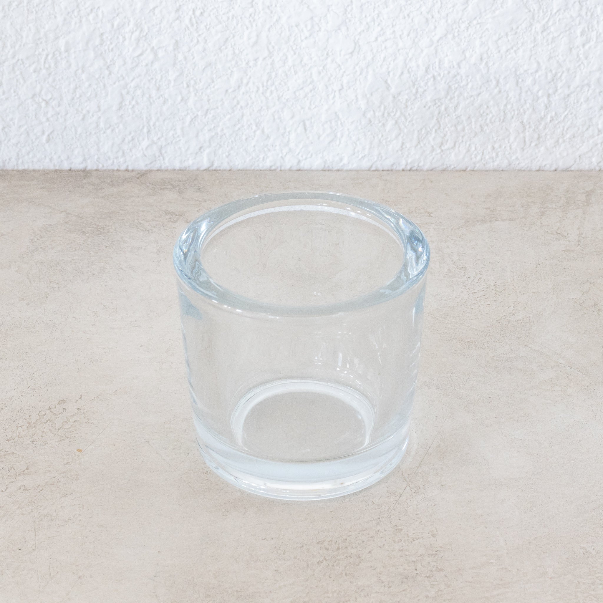 Heavy Glass Votive & Tealight Candle Holders – 50% Recycled Glass (Clear & Frosted Options) - Homekeep Studio