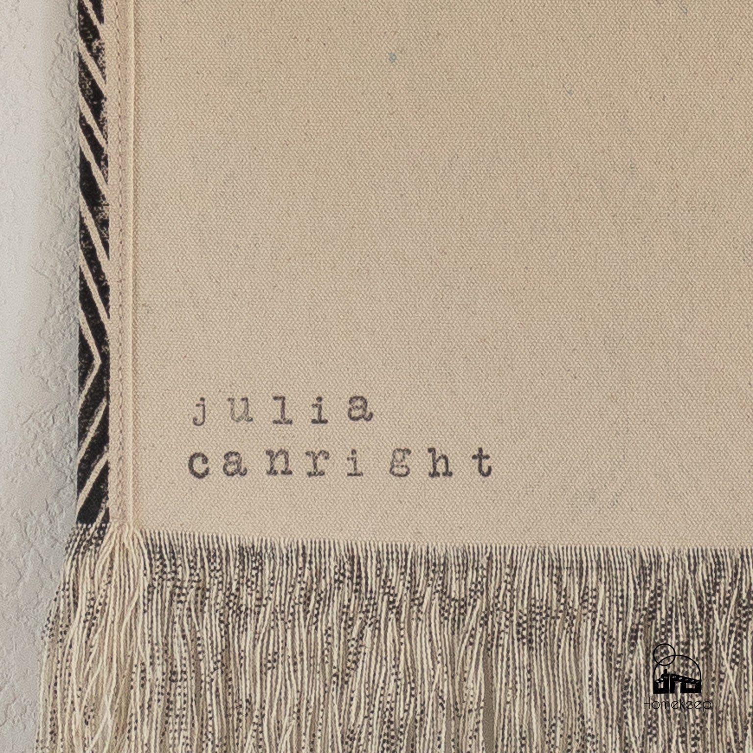 Julia Canright Block Printed Canvas Wall Hanging - Homekeep Studio