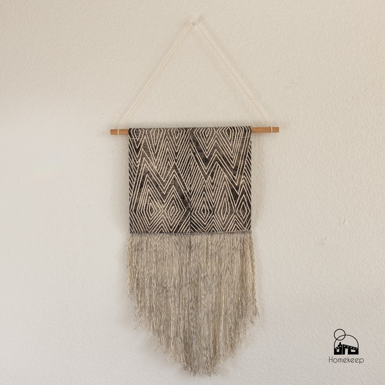 Julia Canright Block Printed Canvas Wall Hanging - Homekeep Studio