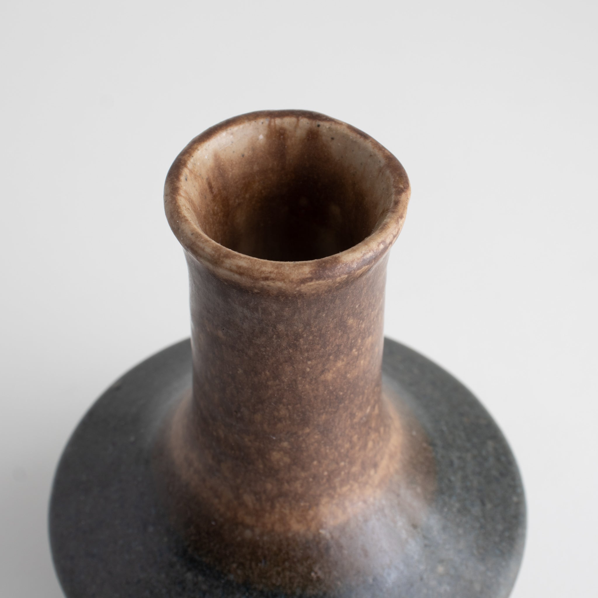 Rustic Handmade Ceramic Vase with Earth - Toned Glaze - Homekeep Studio