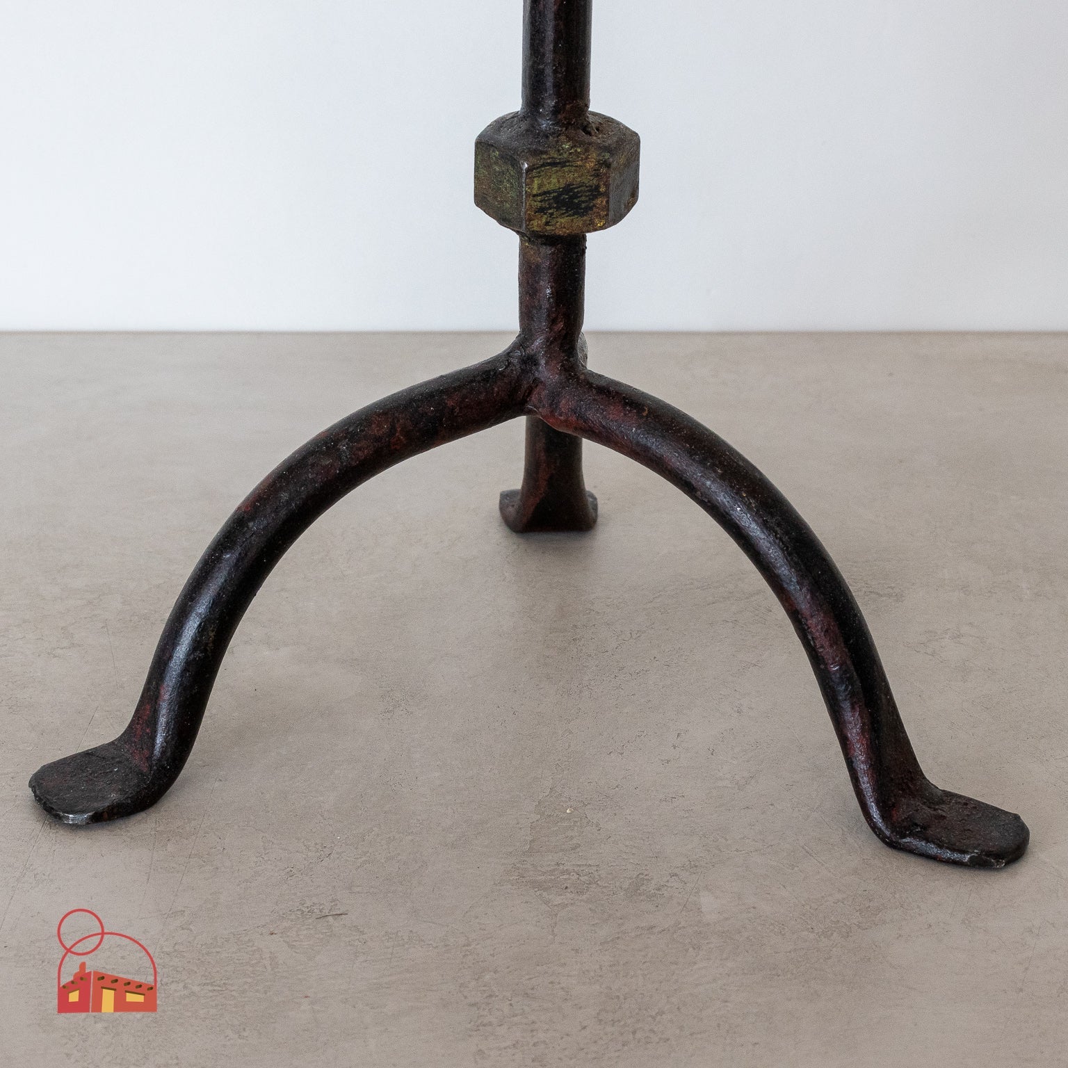 Rustic Wrought Iron Three - Arm Candelabra - Homekeep Studio