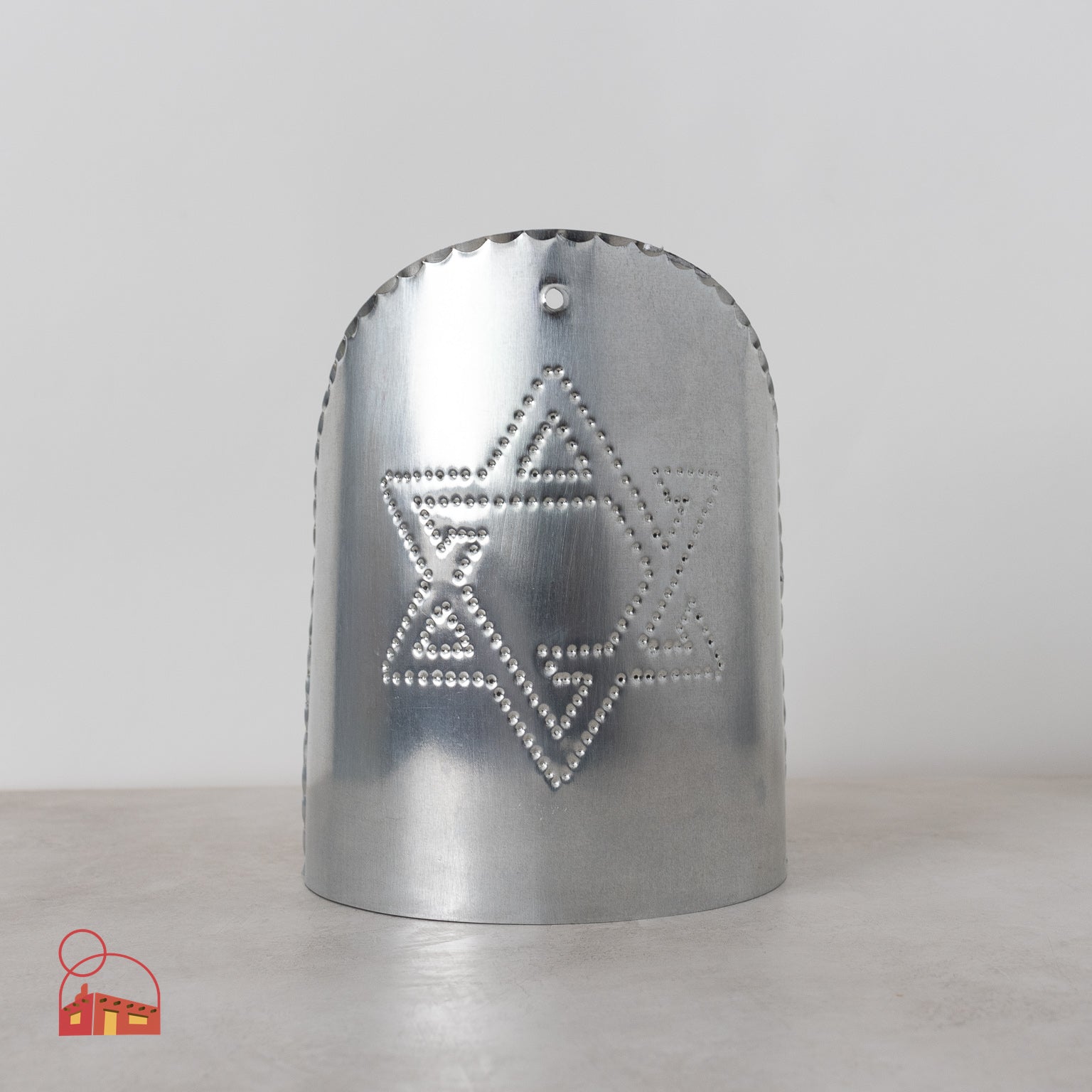 Star of David Curved Candleholder (Small Handcrafted Metal Candleholder with Interchangeable Inserts) - Homekeep Studio