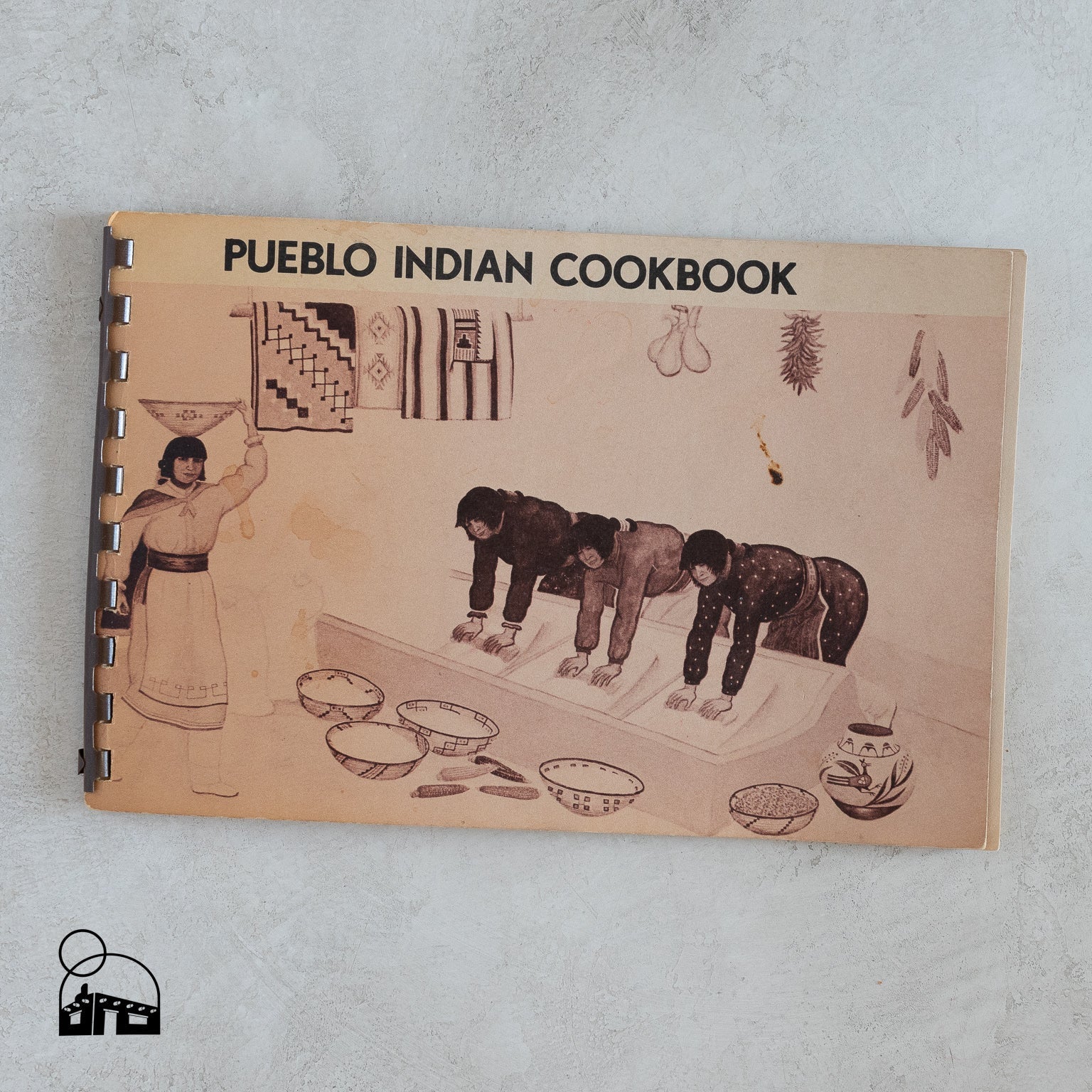 Vintage 1972 Pueblo Indian Cookbook by Compiled and Edited by Phyllis Hughes - Homekeep Studio