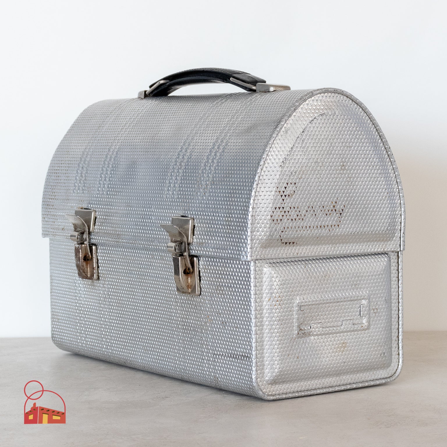 Vintage Aluminum Lunch Box with Dome Top - Homekeep Studio