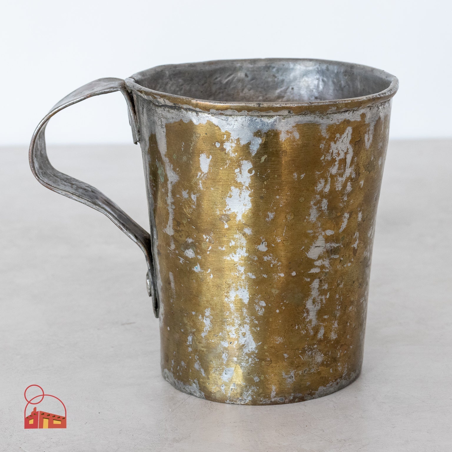 Vintage Brass and Tin Metal Cup - Homekeep Studio