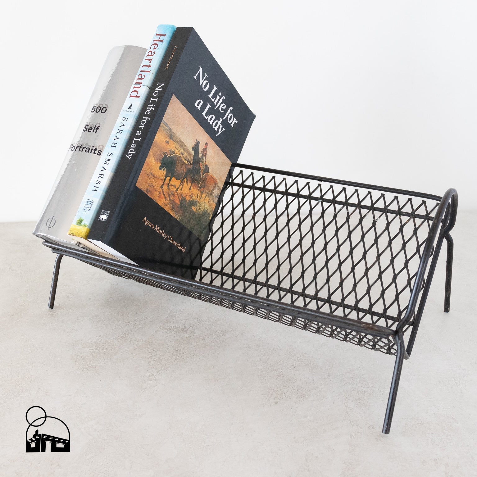 Vintage Metal Wire Book Rack - Homekeep Studio