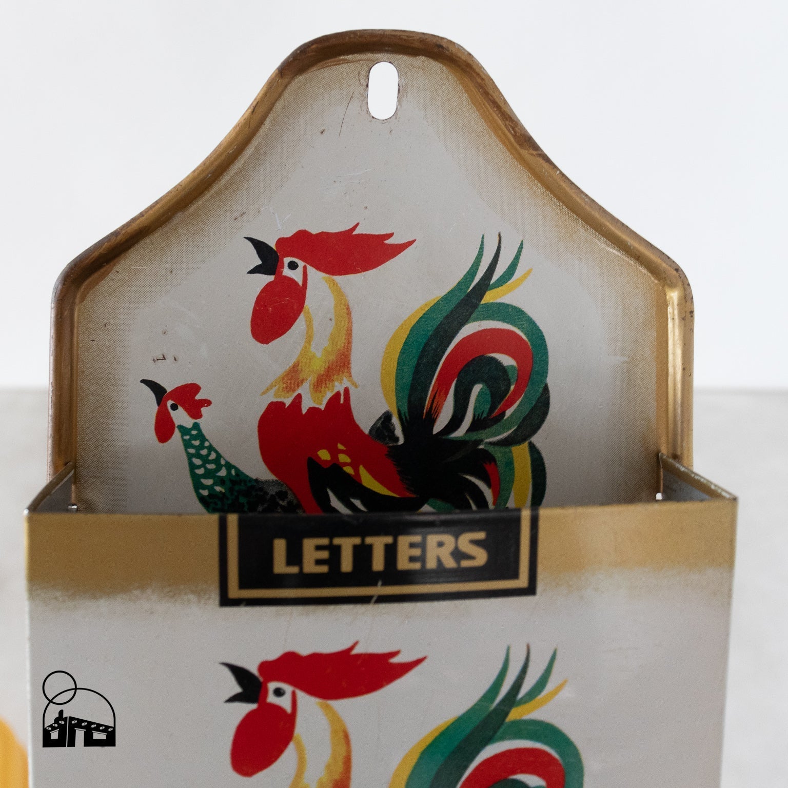 Vintage Rooster Wall Mail Holder - Homekeep Studio