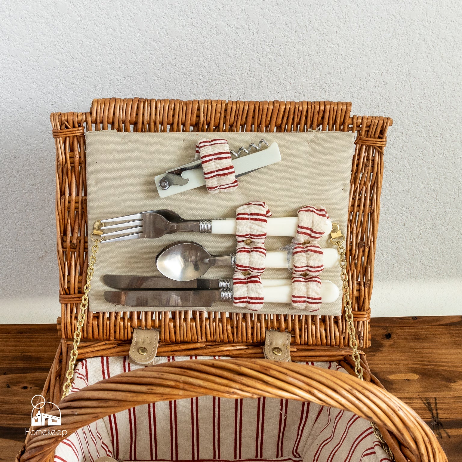 Wicker Picnic Basket for Two - Homekeep Market