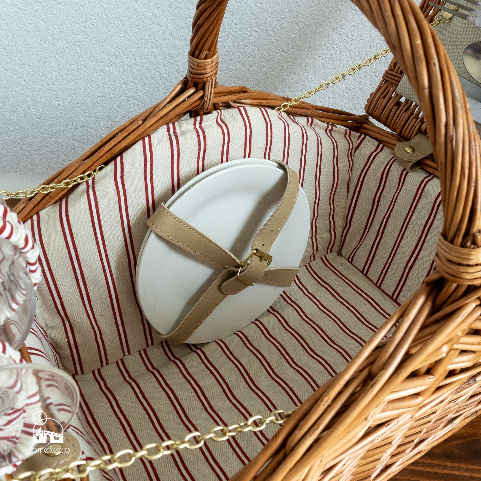 Wicker Picnic Basket for Two - Homekeep Market