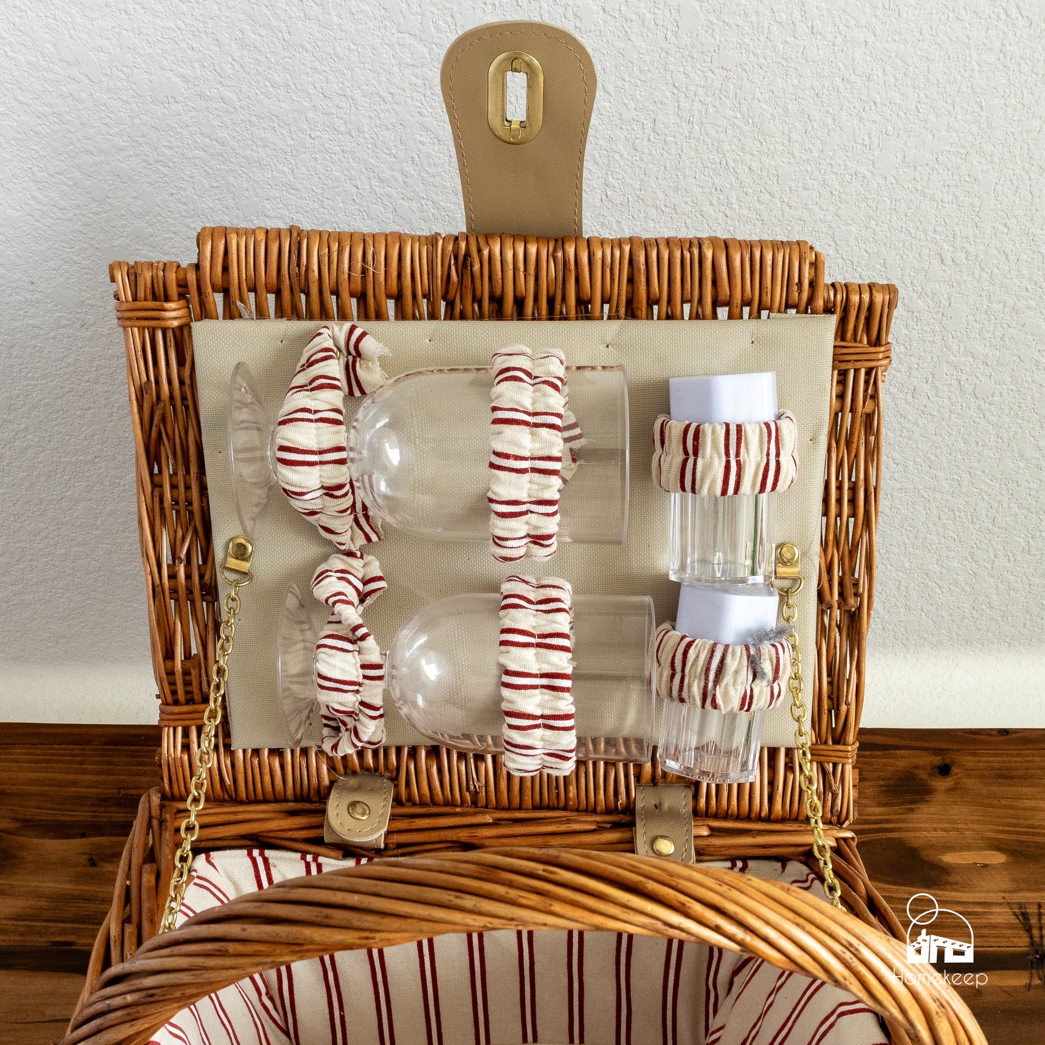 Wicker Picnic Basket for Two - Homekeep Market